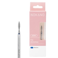 NOKANO frez diamentowy łezka Medium 2,35 mm – frez do opracowania skórek i naturalnej płytki paznokcia