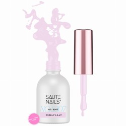 Saute Nails Lakier Hybrydowy S307 Chilly Lilly 8 ml – pudrowy odcień lawendy o kremowej konsystencji