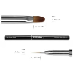 Elarto Pędzel Dwustronny Oval + Extreme Liner 10mm
