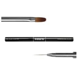 Elarto Pędzel Dwustronny Oval Mini + Extreme Liner