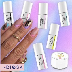 Zestaw Manicure Sweet Pastels Kwadratowe Paznokcie Hybrydowe