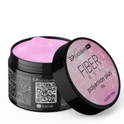 Excellent PRO Żel Budujący Fiber Gel Polyamide Plus Glossy Pink 50g