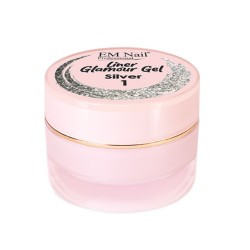 EM Nail Żel Do Zdobień Liner Glamour Gel Silver 1 5ml