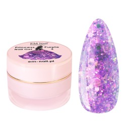 EM Nail Żel Do Zdobień Princess Nail Gel Purple Nr 4 5ml