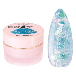 EM Nail Żel Do Zdobień Princess Nail Gel Blue Nr 5
