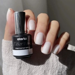 Elarto Baza Hybrydowa Z Włóknami Fiberglass Fiber Base Diamond Milky 7ml
