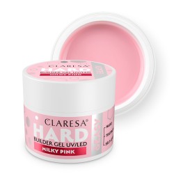 Claresa Żel Budujący Hard&Easy Milky Pink - delikatny, rozbielony róż