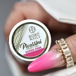 Boska Nails Żel Do Zdobień Paint Gel Picassini Super Pink 5ml