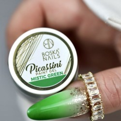 Boska Nails Żel Do Zdobień Paint Gel Picassini Mistic Green 5ml