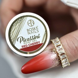 Boska Nails Żel Do Zdobień Paint Gel Picassini Red Cherry 5ml