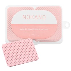 NOKANO Bawełniane Waciki Perforowane 180 szt. Różowe