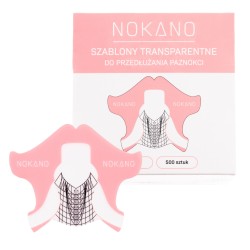 NOKANO Szablony Do Przedłużania Transparentne PVC Elite 500 sztuk