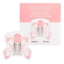 NOKANO Szablony Do Przedłużania Szerokie Butterfly 500 sztuk