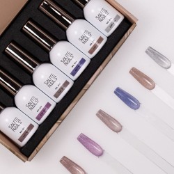 Zestaw Saute Nails Lakiery Hybrydowe Kolekcja Cat Eye Effect
