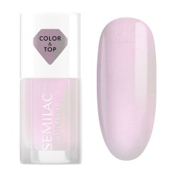 Semilac Top Lakier Klasyczny 2in1 Pink Glow 7ml