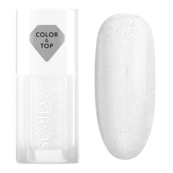 Semilac Top Lakier Klasyczny 2in1 Silver Blush 7ml