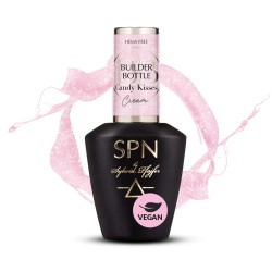 Żel w butelce SPN Nails Candy Kisses różowy z drobinkami