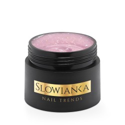 Slowianka Żel Budujący Shimmer Skin Cover 15g – różowy żel z drobinkami do paznokci