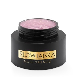Slowianka Żel Budujący Shimmer Skin Cover 50g – różowy żel z drobinkami do paznokci