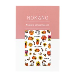 Nokano Jesienne naklejki do paznokci z liśćmi, dyniami i wiewiórkami