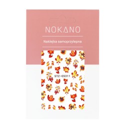 NOKANO Samoprzylepne naklejki jesienne do paznokci