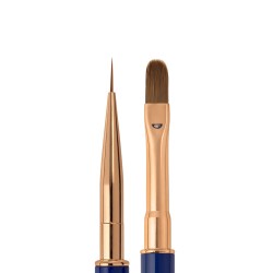 LaDiosa Pędzelek Dwustronny Do Żelu Oval 10mm + Liner 12mm