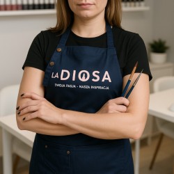 LaDiosa Wiązany Fartuch Kosmetyczny Dla Stylistek