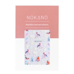 NOKANO Naklejki Samoprzylepne Na Paznokcie 5D-K103 Zimowy Ogród