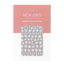 NOKANO Naklejki Samoprzylepne Na Paznokcie F897 Biały Puch