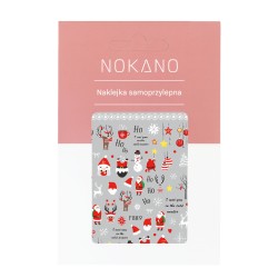 NOKANO Naklejki Samoprzylepne Na Paznokcie F889 Świąteczna Ekipa