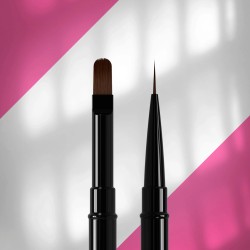 Staleks Dwustronny Pędzelek Do Żelu i Liner EXPERT NBE-03/06