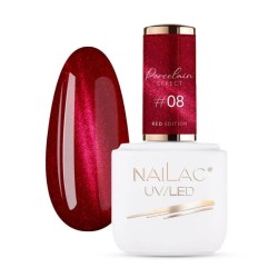 NaiLac Lakier Hybrydowy Porcelain Effect #08 Cat Eye Holo 7ml | Ladiosa.pl