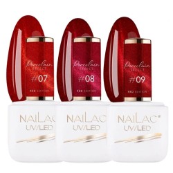 NaiLac Lakier Hybrydowy Kolekcja Porcelain Effect Zestaw