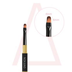 NOKANO Pędzelek Do Żelu Oval Mini