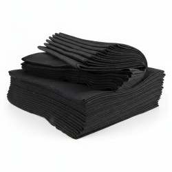 Ręcznik z Włókniny Perforowany 70x40 50 szt. Czarny