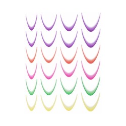 Naklejki Samoprzylepne French Ombre MIX Kolorowe