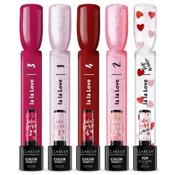 Claresa Lakiery Hybrydowe Kolekcja La La Love 5x5ml