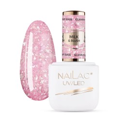 NaiLac Baza Kauczukowa Glammy Base Milk&Blush 7ml