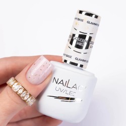 NaiLac Baza Kauczukowa Glammy Base Golden Milk 7ml