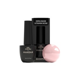 Makear Kera Base Vitamin 8ml Rose KVB03 baza keratynowa nude
