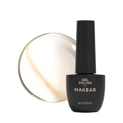Makear Top Hybrydowy Cat Eye No Wipe Gold 8ml złoty cat eye top