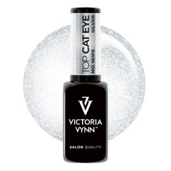 Victoria Vynn Top Hybrydowy Cat Eye Silver 8 ml