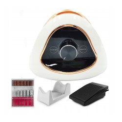 POEKSPOZYCJA Baza do frezarki Do Manicure Biało-Złota 68W M15