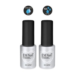 EM Nail Zestaw Water Drops Dry Top Coat + Base 2x6ml