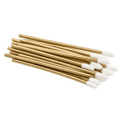 Aplikator Welurowy Micro Brush Do Rzęs Brwi Złoty