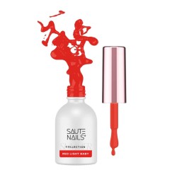Saute Nails Lakier Hybrydowy Red Light Baby - pomarańczowa czerwień