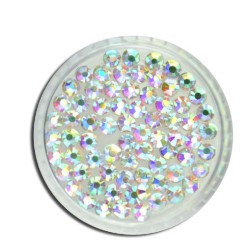 Cyrkonie szlifowane Crystal AB Opalizujące Rozmiar SS10 - 100 SZTUK