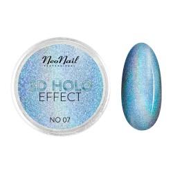 Pyłek Neonail kolekcja 3d holo effect puder metaliczny - n07 niebieski
