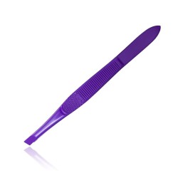 Pęseta kosmetyczna skośna purpurowa 9cm La Joie