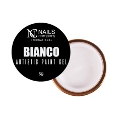 Nails company artistic paint gel do zdobień 5g biały